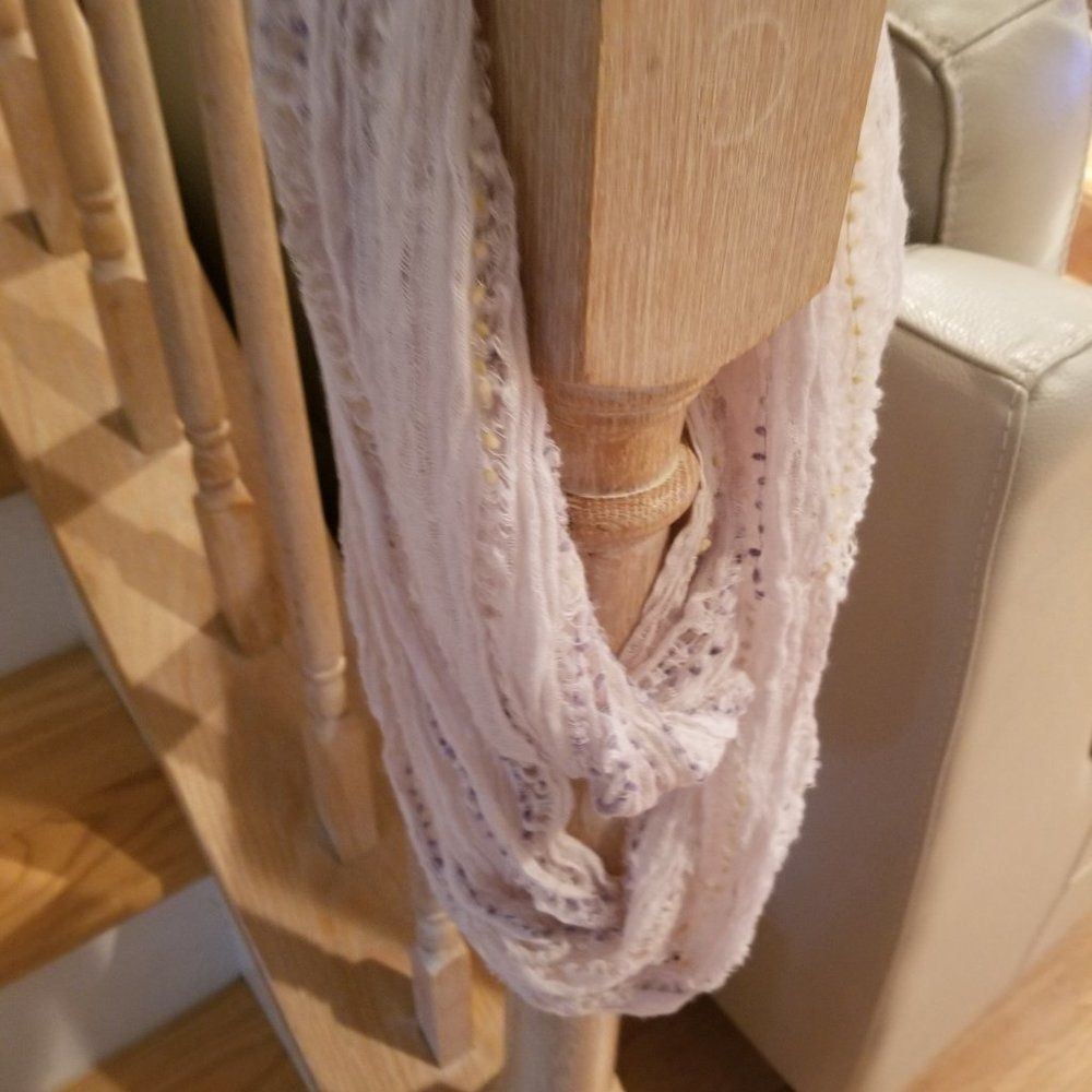 2 infinity cowl neck scarves -